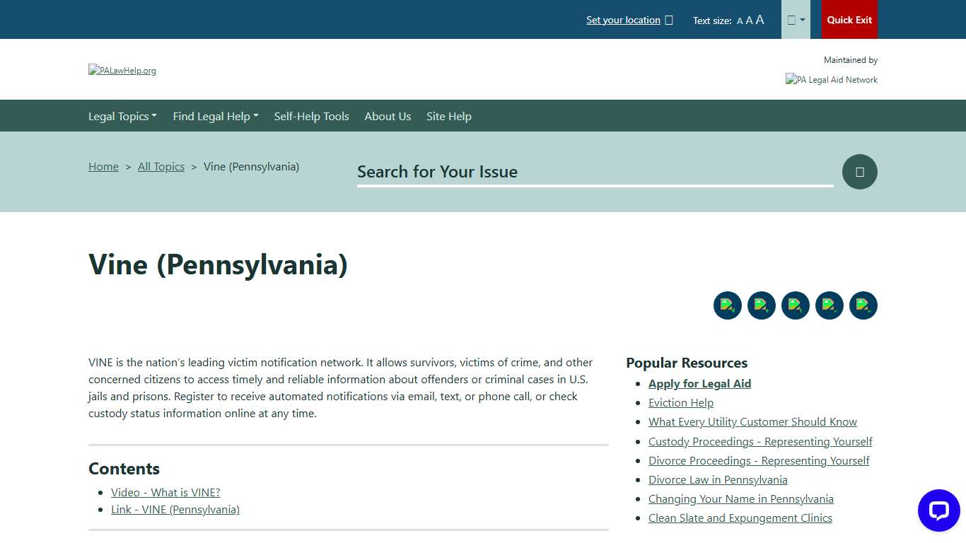 Vine(Pennsylvania) PALawHELP.org - Your Online Guide to Legal Information and Legal Services in Pennsylvania